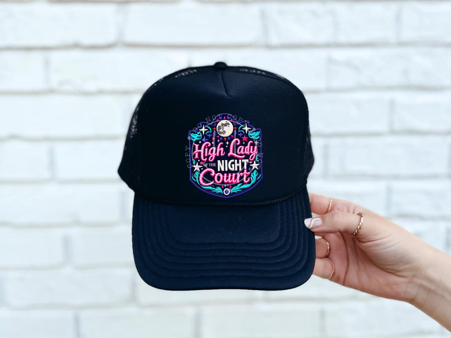 High Lady of the Night Court Hat Patch