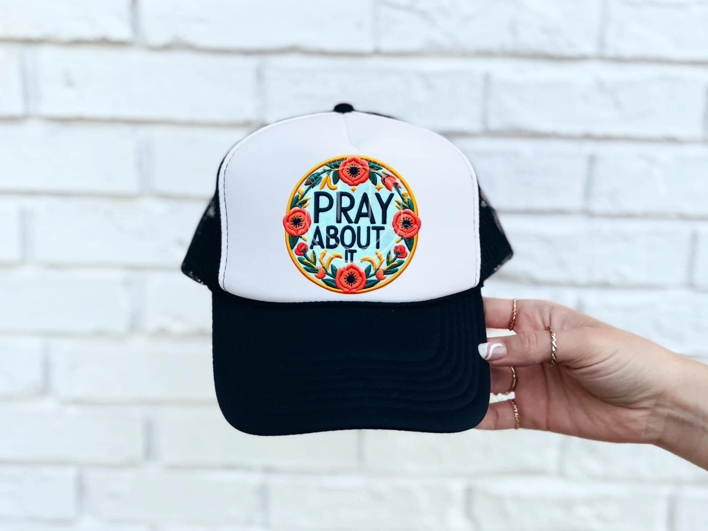 Pray About It Hat Patch