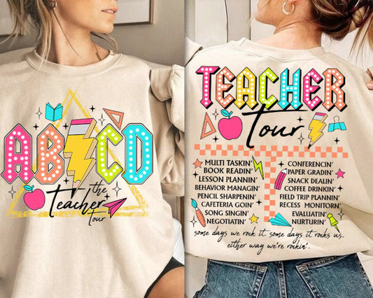 ABCD Teacher DTF Transfer