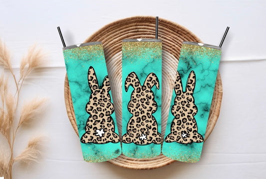 Turquoise Leopard Bunny