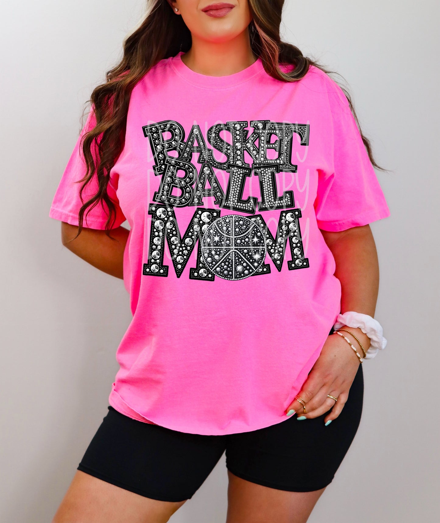 Basketball Mom Faux Bling DTF Transfer