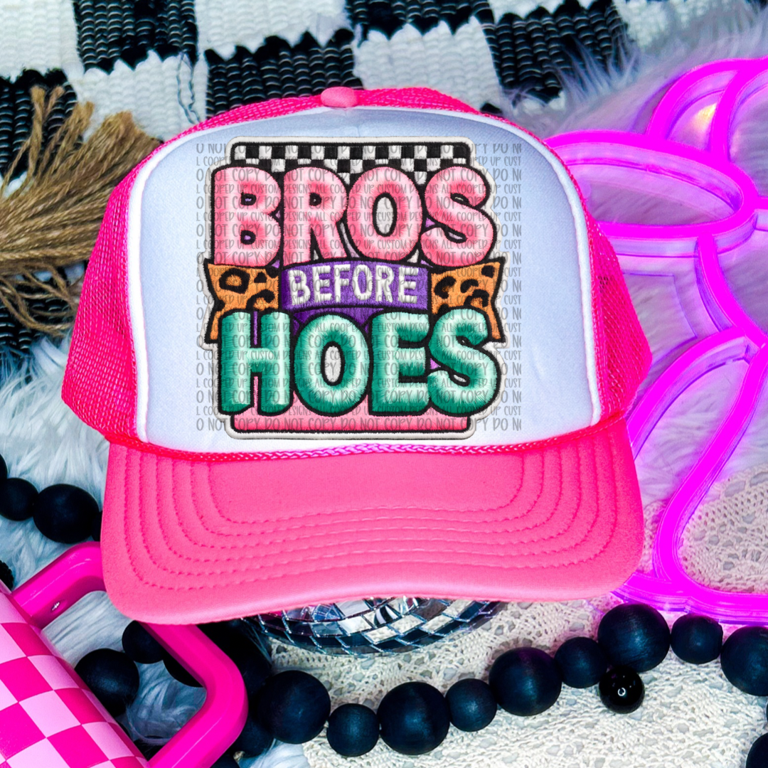 Bros Before Hoes Hat Patch