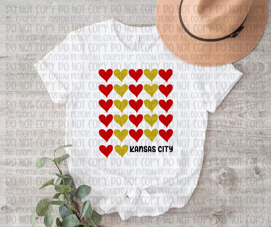 Kansas City Hearts DTF Transfer